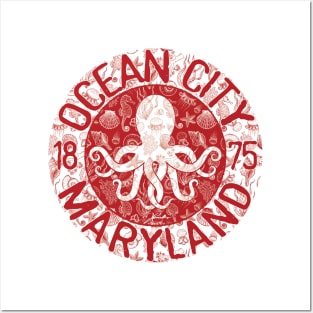 Ocean City, Maryland, Octopus Posters and Art